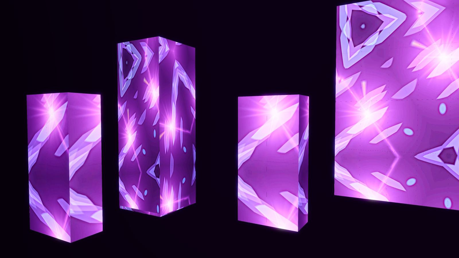 LED column layout