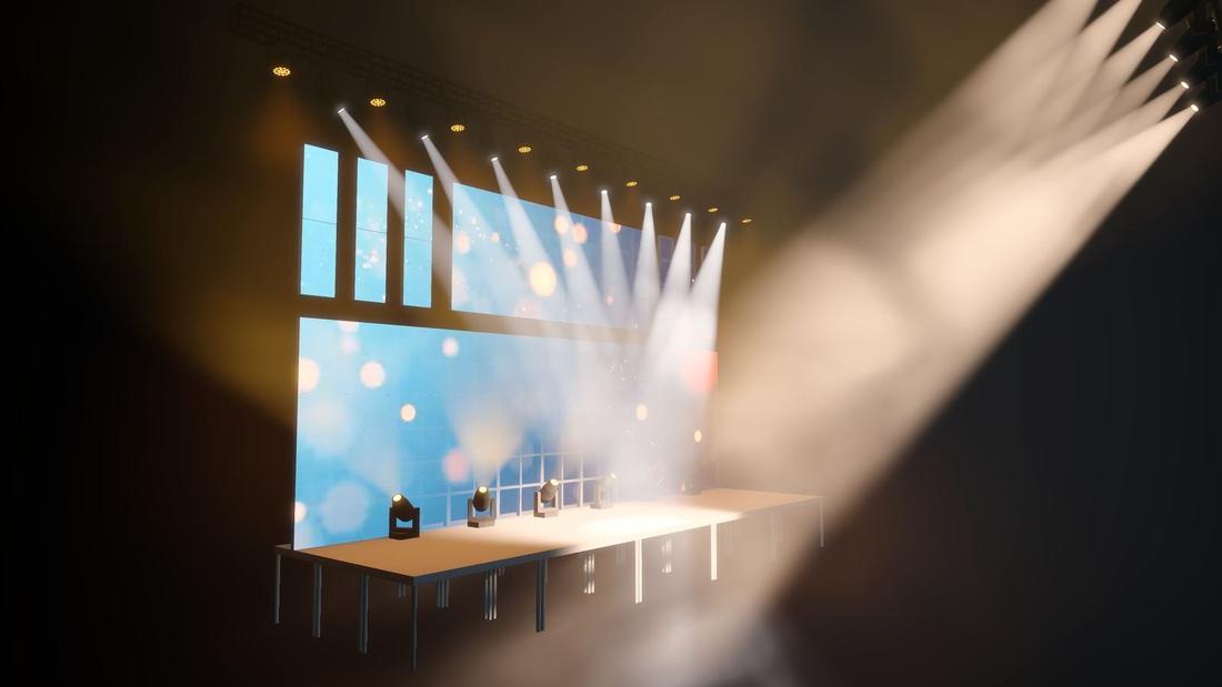 LED screen look tests · 9
