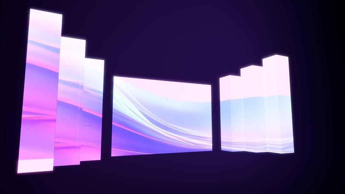 Concert stage with LED towers · 1