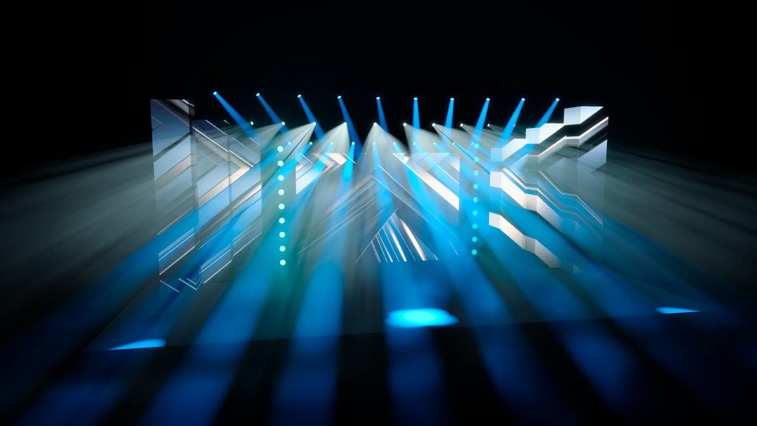 Concert stage with LED towers · 9