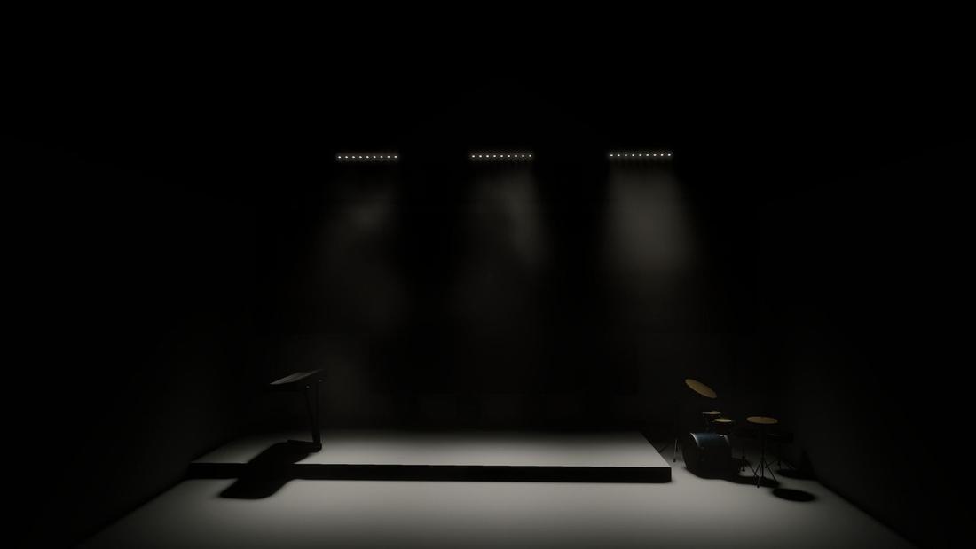 House look: three bars and a soft stage wash